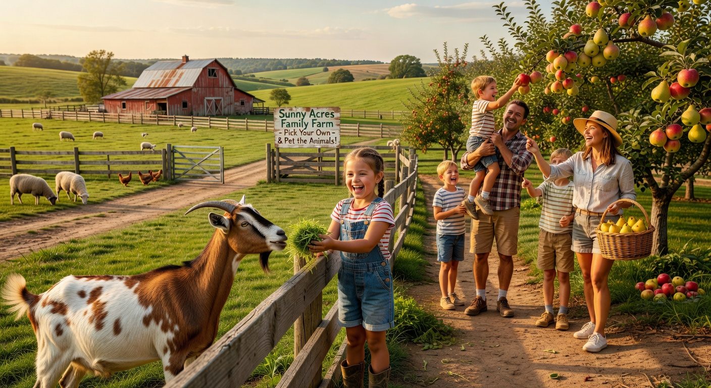 Family at budget-friendly destination
